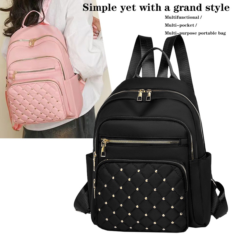 Mini Backpack Purse - Alltagsrucksack aus weichem Stoff für Damen